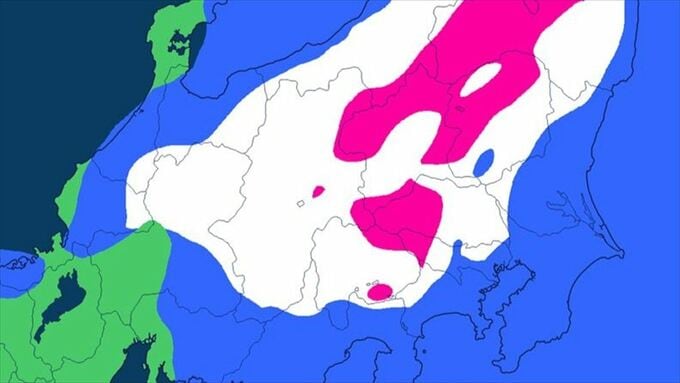 【大雪情報】関東地方南部の平地でも積雪となる可能性も　３日～４日にかけ、山沿いや山地を中心に大雪となる所が　南岸低気圧の影響　気温が低くなった場合には警報級の可能性　【大雪と雨のシミュレーション】　|　山梨のニュース | ＵＴＹテレビ山梨