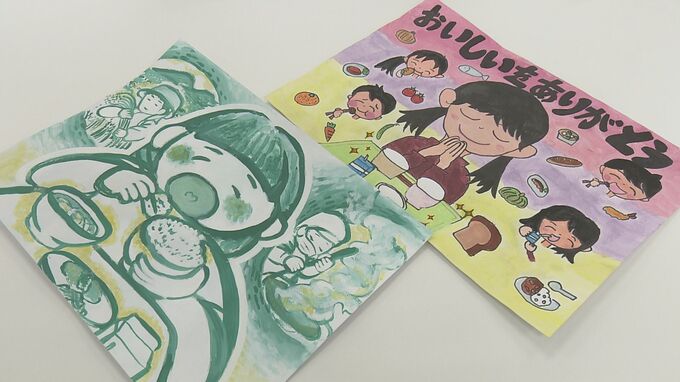 “給食”がテーマ　小中学生の絵画コンクール　入賞作品は運搬トラックにラッピング　福島|TBS NEWS DIG