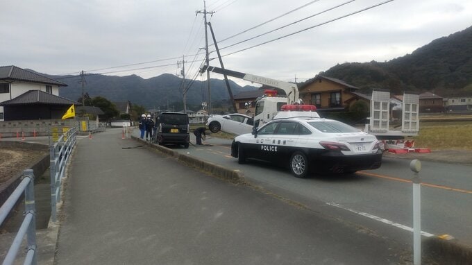 県道で軽乗用車どうしの衝突事故　運転していた高齢男性が意識不明の重体（山口市）|TBS NEWS DIG