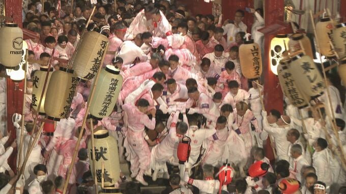防府のまちが｢兄弟、わっしょい｣に包まれる…西日本屈指の荒祭り・防府天満宮裸坊祭　山口|TBS NEWS DIG