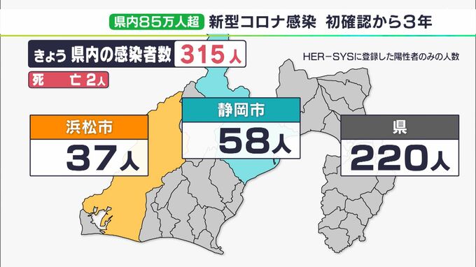 【速報 新型コロナ】静岡県内感染者数 315人　死者の報告は2人(2月28日）|TBS NEWS DIG