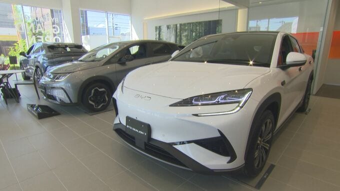 両側スライドドアとなる「軽のEV」来年日本に投入予定…注目集める「BYD」　日本最大級のショールーム備えた「BYD AUTO 山陰」11日オープン|TBS NEWS DIG