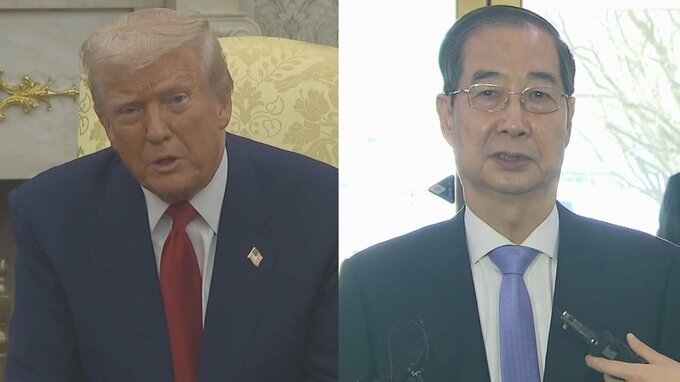 韓国・韓悳洙首相がトランプ大統領と電話会談　日米韓の協力発展で一致