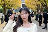 【 穂川果音 】外苑の銀杏並木で秋のひととき「ピンク色になりかけた空との組み合わせが素敵だった」|TBS NEWS DIG