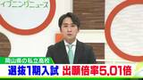 【動画・画像に全校倍率掲載】「就実ハイグレードクラス」55.30倍「龍谷・特進コース」33.30倍「明誠・特進III類」16.30倍など 私立高校第1期出願状況【岡山】|TBS NEWS DIG