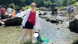 【 新井恵理那 】 「大人のほうがはしゃいでしまいました」1歳10ヶ月の長男と川遊び&長女のお食い初め 大自然に囲まれた夏の思い出づくり|TBS NEWS DIG