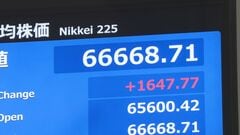 日経平均、一時1600円超値上がり　半導体関連や電子部品に買い注文　先週末ＮＹ市場の半導体株高受け　| TBS CROSS DIG with Bloomberg