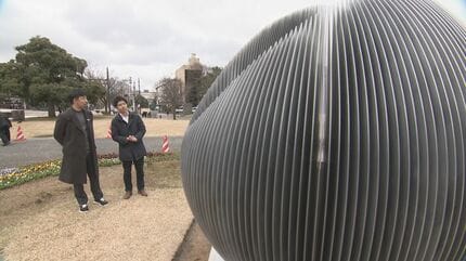 関西万博で展示の巨大オブジェ「祈器」 金沢で公開 建築家・陶芸家の