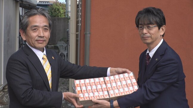 果汁100%のみかんジュース JA熊本果実連が120ケースを県に寄付 希望があった“こども食堂”で配布 山梨|TBS NEWS DIG