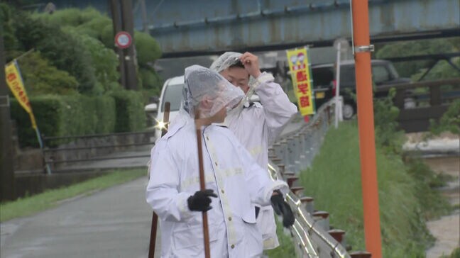 【中継】「男女2人が流された」と通報の西郷川　福津市畦町から　捜索の状況は|TBS NEWS DIG
