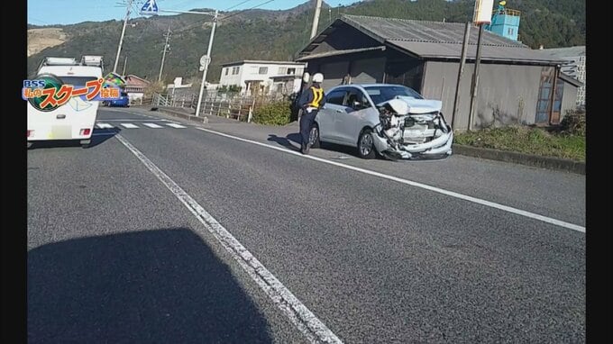 車２台が絡む交通事故　国道９号が一時通行止め　島根県益田市|TBS NEWS DIG