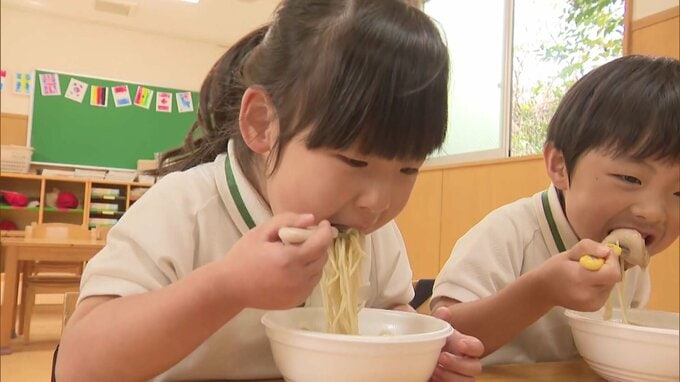 「たのしみにしてた～」「替え玉ください」幼稚園で年に一度の”ラーメン給食”　福岡　|　福岡のニュース｜RKB NEWS｜RKB毎日放送