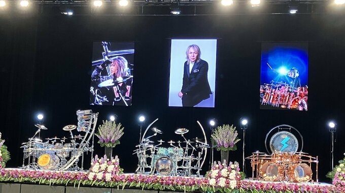 【 LUNA SEA・真矢さん　お別れの会 】祭壇にドラム3台〝身体の一部であり、一緒に歩んできた戦友〟|TBS NEWS DIG
