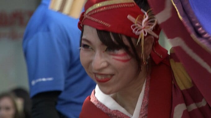 【うらじゃ】岡山市中心部で踊り子たちがパレード　午後7時半から「総踊り」開催|TBS NEWS DIG