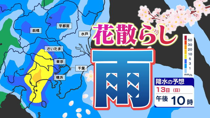 【東京首都圏  春の嵐】低気圧通過 桜には試練の雨 雨のシミュレーション１３日（日）夜～１４日（月）【雨はいつまで どこで？】１３日（日）夜１４日（月）の天気予報　|　鹿児島のニュース｜MBC NEWS｜南日本放送
