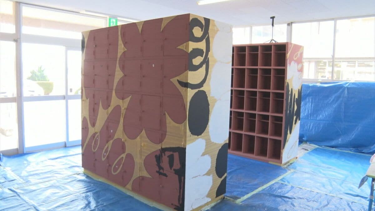 開校120年「松江ろう学校」で…古い下駄箱をアートに | BSSニュース
