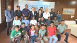 スリランカの少年野球チームが市役所を表敬訪問 キャッチボール大会参加を報告 大分・別府市 | 大分のニュース|OBS NEWS|大分放送