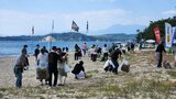 素晴らしい海岸線を残す「奈多海岸」一帯でゴミ拾い 日本の白砂青松100に選定 大分 | 大分のニュース|OBS NEWS|大分放送