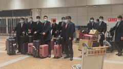 サッカー北朝鮮代表　東京での日本戦へ　経由地・北京に到着| TBS CROSS DIG with Bloomberg