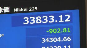日経平均一時900円超安　約8か月ぶり3万4000円割れ　“トランプ関税ショック”止まらず　市場の緊張続く|TBS NEWS DIG