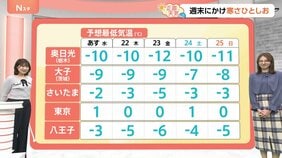 【1月21日 関東の天気】関東南部で雪やみぞれか|TBS NEWS DIG