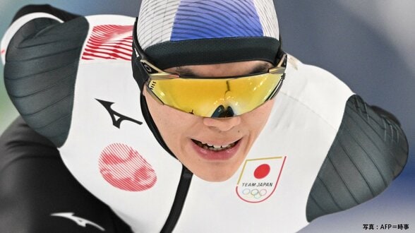 日本記録保持者、19歳の佐々木翔夢は6分27秒97でフィニッシュ　スピードスケート男子5000m【ミラノ五輪】|TBS NEWS DIG