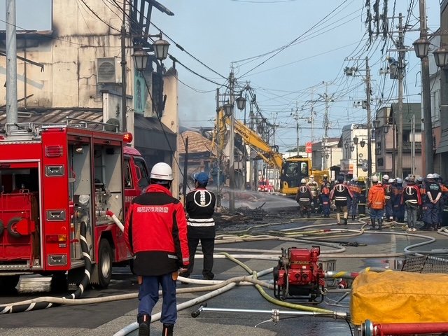 【速報】山形県尾花沢市8棟が全焼する火災　現在消火活動中　|　山形のニュース│TUYテレビユー山形