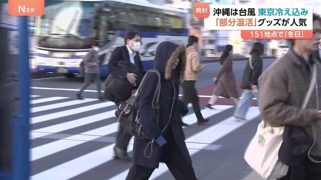 沖縄に台風接近　一方、列島は冷え込み強まる　「部分温活」に注目|TBS NEWS DIG