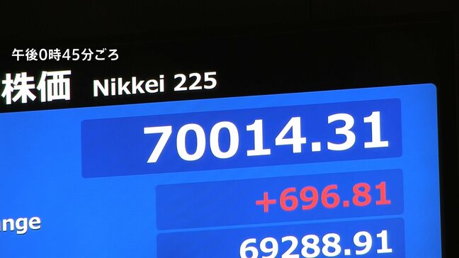 日経平均株価 史上初の7万円突破 2か月弱で1万円も上昇　急ピッチな株高は「バブル」なのか？警鐘鳴らす専門家も|TBS NEWS DIG