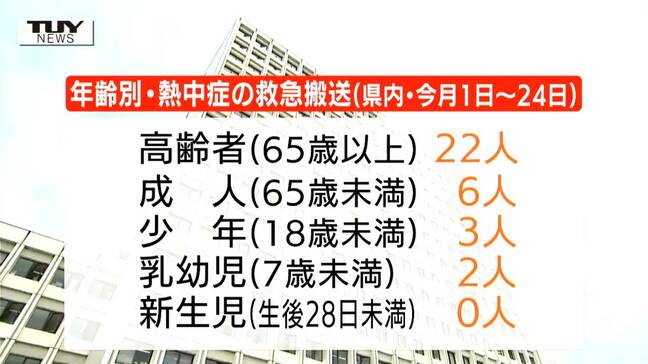 5月は熱中症で33人搬送　在宅中の発生が多数　これからのシーズン特に注意を（山形）|TBS NEWS DIG