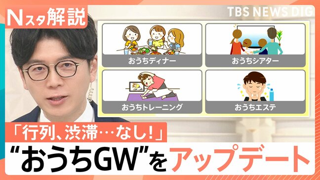「行列・渋滞なし」でGW満喫！映画やエステも “おうち時間”アップデートに企業が熱視線【Nスタ解説】|TBS NEWS DIG