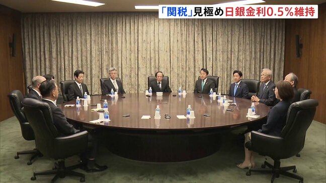 日銀が政策金利維持を決定「トランプ関税の影響慎重に見極める」 GDP成長率と物価見通しも引き下げ|TBS NEWS DIG