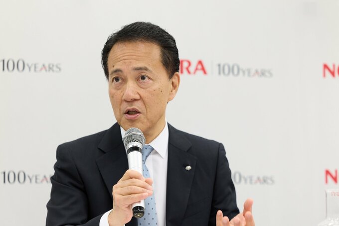 野村HD社長、円安進行で金利上昇する展開を警戒－先高観強く