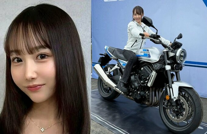 【 丸りおな 】　バイク女子　「HONDAのCB1000F」と笑顔　「Honda Dream Cafeに行ってきました！！」|TBS NEWS DIG