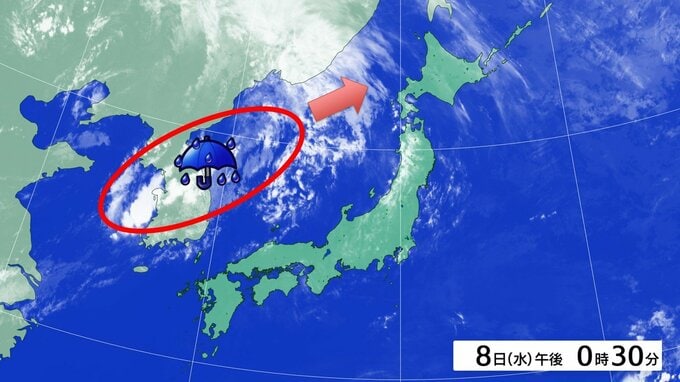 元台風10号起源の暖湿気が接近…北海道は9日から雨、局地的に激しい雨の恐れ　西日本は晴れて猛暑日の可能性も【全国と北海道の最新週間予報】|TBS NEWS DIG