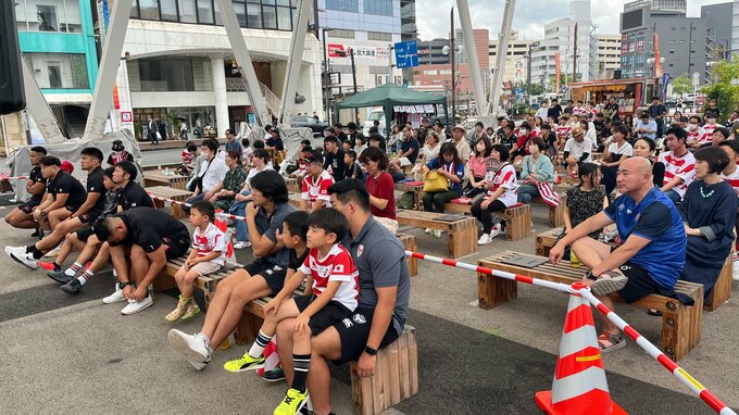 ラグビー日本代表イングランド戦　大分からも声援　|　大分のニュース｜OBS NEWS｜大分放送