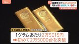 金1グラム2万5000円超で最高値更新 「円安」や「地政学リスク」など影響重なる|TBS NEWS DIG