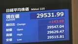 【速報】日経平均株価が1年半ぶりに2万9500円を突破 円安・ドル高、日本企業の好決算受け買い進む|TBS NEWS DIG