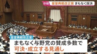皇室典範改正案まもなく可決・成立へ　午前中には「国旗損壊罪」法が成立　一部の野党から「表現の自由」や「思想の自由」を侵害しかねないとの指摘も| TBS CROSS DIG with Bloomberg