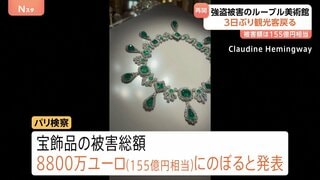被害総額は155億円相当 宝飾品強盗のルーブル美術館が3日ぶり営業再開 観光客らが行列| TBS CROSS DIG with Bloomberg
