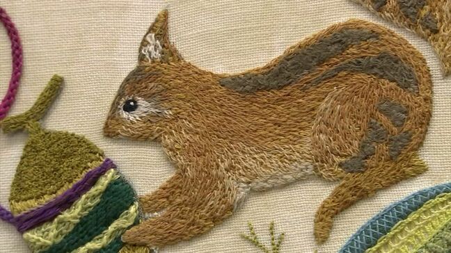 一針一針丁寧に縫いあげた繊細な作品がずらり　「戸塚刺しゅう協会」岡山支部の作品展　岡山高島屋で12日まで【岡山】|TBS NEWS DIG