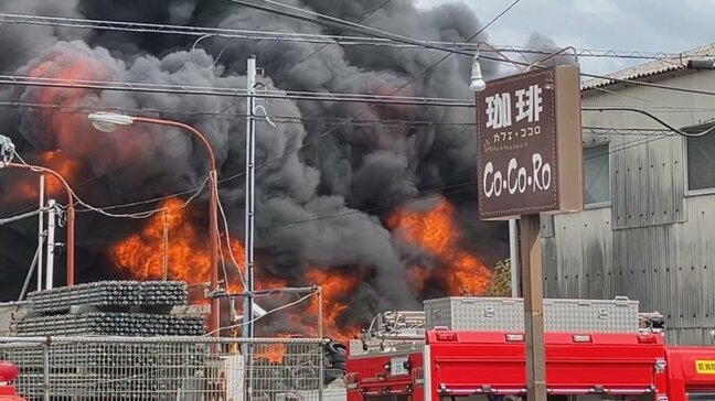 「廃タイヤが延焼している」と通報 近くの住民に避難呼びかけも 山梨・笛吹市|TBS NEWS DIG