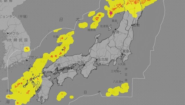 【気象情報】中国地方では3日夜遅くにかけて、竜巻などの激しい突風、落雷、急な強い雨に注意【雨と風のシミュレーション】|TBS NEWS DIG