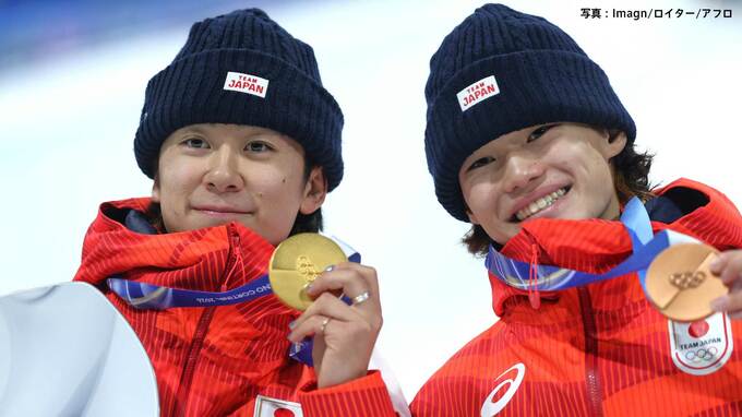 涙の金・戸塚優斗「ピカピカだし重いし」両手に“ゴールドネイル”のゲン担ぎ、銅メダル・19歳の山田琉聖は「重たい」【ミラノ五輪】|TBS NEWS DIG