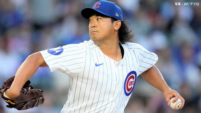 カブス今永昇太 7回無失点でノーヒッターで降板も12勝目！防御率は2.99、味方が3つのエラーもカバーして好投 昨季の千賀に並ぶ12勝|TBS NEWS DIG