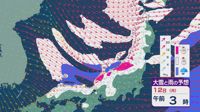 【3連休の大雪情報】11日(日)から成人の日の12日(月)にかけて“冬型”と“かなり強い寒気”で日本海側は警報級の大雪のおそれ 沿岸部では暴風雪に注意・警戒を 雪・雨と風シミュレーション|TBS NEWS DIG