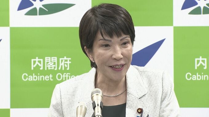 高市大臣「国土強靭化政策を進めたことに心から敬意」 二階氏の不出馬表明を受け