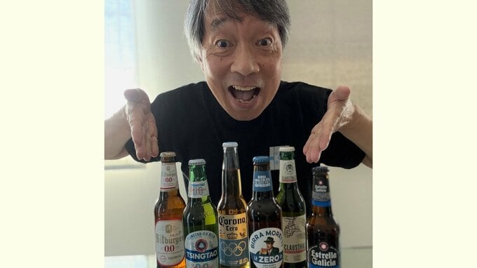 【 がん治療3年目 】見栄晴「ぜーんぶノンアルビール」友人からのプレゼントに大喜び＆感謝　7月にも〝大好きなお酒を止めて2年半〟と投稿|TBS NEWS DIG
