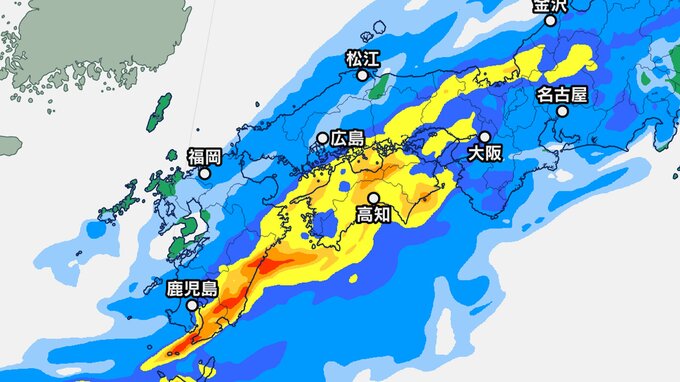 【大雨情報】九州南部、四国、東海で「線状降水帯」発生か 台風1号接近前から大雨 土砂災害、浸水、河川の氾濫に警戒を【雨の最新シミュレーション】|TBS NEWS DIG
