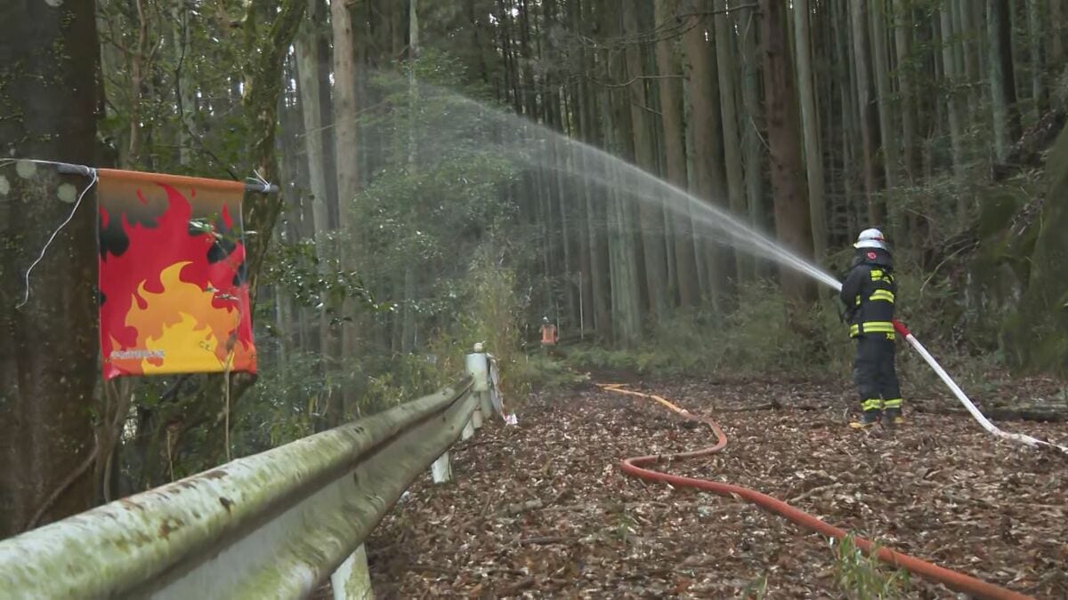 林野火災が急増　宇佐・別府市が合同消防訓練を実施、連携強化へ　大分